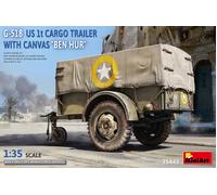 (MIN35443) - Miniart 1:35 - G-518 US 1t Trailer "Ben hur" w/ Canvas