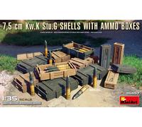Miniart 35457 - 1:35 7,5 Cm Kw.K Stu.G Proyectiles Con Cajas De Munición - Nuevo