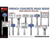 French Concrete Road Signs 1930-40s Paris Region 1 :3 5 Plástico Modelo Kit