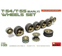 T-54/t-55 (Early) Ruedas Set 1 :3 5 Plástico Modelo Kit Miniart