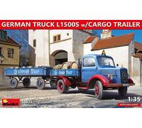 (MIN38023) - Miniart 1:35 - German Truck L1500s w/ Cargo Trailer