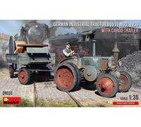 MiniArt MIN38033 1:35-tractor alemán D8511 Mod 1936 con kit de modelo de escala de remolque, sin pintar