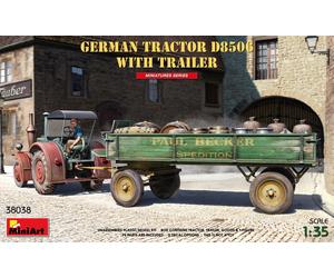 (MIN38038) - Miniart 1:35 - German Tractor D8506 with Trailer