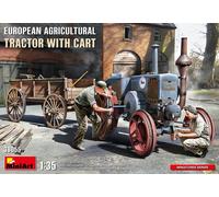 (MIN38055) - Miniart 1:35 - European Agricultural Tractor w/ Cart