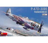 MiniArt Kit plástico 48023 P-47D-30RE Thunderbolt 1:48 Kit básico sin pintar, reproducción fiel