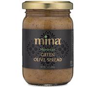 Mina Green Olive Spread, Tapenade de aceituna gourmet, 7 oz (200 g) - Crema de oliva premium hecha con aceitunas verdes marroquíes, perfecta para aperitivos, pasta, salsas y más
