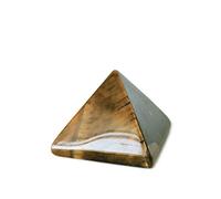 Mina Heal Crystal Pyramid of Natural Tiger's Eye Chakra Healing Stone, 1.5 Pulgadas