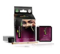 MINA ibrow Henna Dark Brown Semi Permanent Tint Kit For Professional Tinting & Coloring, Covers Gray Hair, Stays up to 6 Weeks-Regular Kit (30 Applications)