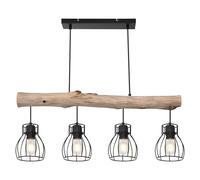 Mina Lámpara colgante (40 W, L x An x Al: 82,5 x 13,6 x 140 cm, Negro, E27, 4 ud.)