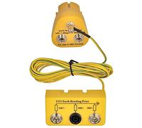 Minadax Conector de tierra innovador ESD antiestático, 1 conector de toma de tierra M5, 2 conectores de botón de presión, 1 megaohm y caja de tierra con cable de 2,80 m