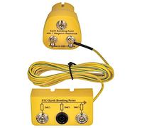 Minadax Conector de tierra innovador ESD antiestático, 2 conectores M5, 1 conector de botón de presión, 1 megaohm y caja de tierra con cable de 2,80m, 2 de botón de presión de 10mm, 1 banana de 4mm.