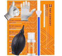 Minadax KF Sensore Pulizia Set APS-C 10x Tamponi 16mm + Guanti + Soffietto + Detergente 20ml