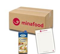 minafood Bundle para Creme Cuisine Nata para Cocinar 1000ml + Bloc de Notas