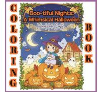 [MinaMade Crafts] Boo-tiful Nights: A Whimsical Halloween Coloring Book (47 Pages)