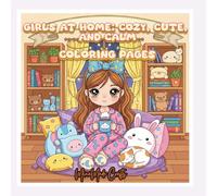 [MinaMade Crafts] Girls at Home: Cozy Kawaii Coloring Pages (50 Pages Printable PDF)