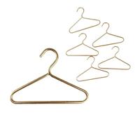 Minamzee 10 Piezas Perchas Metálicas para Casa De Muñecas, 1:12 Soporte Miniature para Guardar Vestidos Y Ropa, Accesorios para Armario Y Muebles De Vestir