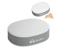 Minan Funda para píldoras de viaje, organizador semanal de bolsillo con 6 compartimentos, pequeña caja de almacenamiento para caramelos, tornillo, fácil de llevar