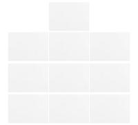 MINAOLULUS 10 Piezas Etiquetas Adhesivas Blancas Identificación de Cables Autoadhesivas Resistentes al Agua y Grasa Paquete para Oficina y Hogar