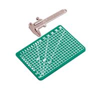 MINAOLULUS 1juego Miniatura De Calibre Vernier para Casa De Muñecas Herramienta Educativa para Decoración y Aprendizaje Infantil Regla y Base De Manualidades