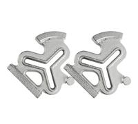 MINAOLULUS 2 Guías de Borde de Costura de Hierro para Máquina de Coser, Regla Multifuncional para Patchwork y Acolchado, Accesorio Portátil para Manualidades de Costura, 2 Piezas