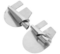 MINAOLULUS 2 Piezas Accesorio de Cerradora para Máquina de Coser Doméstica, Prensatelas de Costura de Acero Inoxidable, Carpeta Enrolladora de Bordes de 5-6 Mm para Proyectos de Costura