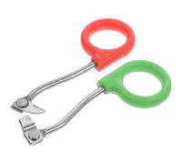 MINAOLULUS 2 Piezas Herramienta Podadora de Anillos para Árboles Cuchilla Triangular de Acero Inoxidable y Mango de Plástico, Adecuado para Podar y Cortar Ramas en Huertos y Plantaciones