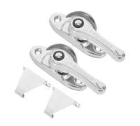 MINAOLULUS 2juegos Cerraduras De Sash De Acero Inoxidable con Gancho para Ventanas y Puertas Seguridad Mejorada para Ventanas Deslizantes Cerraduras De Seguridad