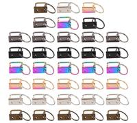 MINAOLULUS 36 Piezas Clips Metálicos para Extremos de Cintas 26 Mm, Hebillas para Correas de Bolso Diy, Accesorios Resistentes para Joyería y Fabricación de Bolsos Manuales