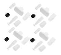 MINAOLULUS 4juegos Tapas De Final para Varillas De Cortina y Ducha Accesorios De Plástico Antideslizante para Protección De Paredes Compatible Varillas De Tensión y Cortinas