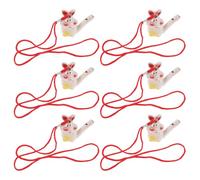 MINAOLULUS 6 Piezas Silbatos del Zodiaco de Cerámica para Agua de Pájaro de Silbatos para Llamada de Pájaro Instrumentos Musicales de Cerámica Juguetes de Agua para Fiesta al Aire