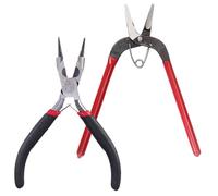 MINAOLULUS Alicates para Joyería Multifuncionales de Bricolaje, Perforadora de Alta Resistencia, Tamaño Mini Compacto, Boca Inclinada y Puntiaguda, Herramienta Portátil para Manualidades