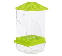 MINAOLULUS Alimentador Automático para Aves Comedero Antisalpicaduras De Plástico para Periquitos y Loros Caja Dispensadora De Alimento para Jaulas De Mascotas Accesorio De Alimentación