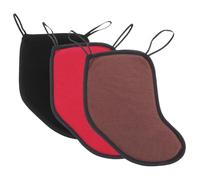MINAOLULUS Almohadillas para Hombro y Mentonera de Violín 1/2 y 1/4, Acolchado de Algodón Transpirable, Absorción de Sudor, Juego de 3 Unidades en Negro, Rojo y Café para Uso