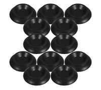 MINAOLULUS Almohadillas para Patas de Piano, Almohadillas de Suelo para Piano, Plástico Negro, 12 Piezas, para Refrigerador, Fácil Instalación y Limpieza