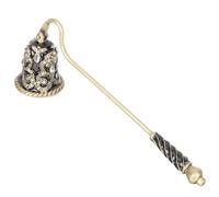 MINAOLULUS Apagavelas de Mecha de Metal Mango Largo, Herramienta Extintora para Velas Aromáticas, Suministros de Aromaterapia para Hogar, Boda y Fiesta, Accesorio Seguro y Práctico