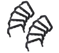 MINAOLULUS Asas de Plástico para Jaulas de Mascotas 10 Piezas Mango Portátil Negro para Jaulas de Perros Pájaros y Conejos Accesorio Resistente para Transporte Seguro y Cómodo