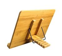 MINAOLULUS Atril de Madera Ajustable para Libros y Partituras, Soporte Plegable Grande para Estudio, Uso en Oficina y Lectura en Casa
