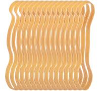 MINAOLULUS Bandas Elásticas Multifuncionales Resistentes, Diámetro 280 Mm X 1,4 Mm, Color Natural, Paquete 500 G, Bandas de Goma Gruesas para Oficina, Fijación y Ejercicios, Uso en Archivo