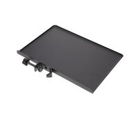 MINAOLULUS Bandeja De Almacenamiento Para Soporte De Micrófono Bandeja Metálica Ajustable De 23x16.5cm Color Negro Adecuado Para Tarjeta De Sonido y Accesorios Soporte Duradero Para Instrumentos