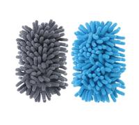 MINAOLULUS Borrador de Microfibra para Pizarra 2 Piezas Esponja y Chenilla Lavable Azul y Gris para Limpieza Rápida en Aulas y Oficinas