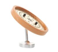 MINAOLULUS Calendario Perpetuo de Sobremesa de Madera Negra con Soporte Ajustable, Calendario de Oficina Decorativo Vintage para Escritorio, Organizador Diario Mensual Anual para Seguimiento