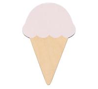 MINAOLULUS Colgador de Pared Decorativo de Madera Maciza Color Blanco Superficie Lisa Rebabas, Gancho Adhesivo sin Perforaciones Adecuado para Habitación Infantil