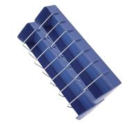 MINAOLULUS Comedero Anticaída para Palomas 2 Unidades, Caja de Alimentación Larga de 40 Cm en Plástico PP Azul, Diseño Ranura Antiderrames para Jaulas de Aves Pequeñas como Palomos y Loros