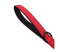 MINAOLULUS Correa Reflectante de Nylon Perros con Doble Asidero Resistente y Duradera Caminar y Entrenamiento y Roja