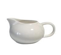 MINAOLULUS Dispensador de Té de Cerámica Blanco Asa Lateral para Reuniones Personales y Hogar, Taza Divisora Elegante y Funcional para Proteger Manos