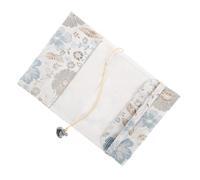 MINAOLULUS Forro para Libros de Tejido Azul Protección Completa y Diseño Floral Único, Funda Protectora para Journals y Note Books Estilo Elegante y Suave