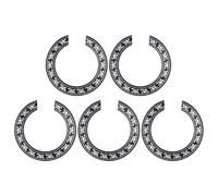 MINAOLULUS Golpeador de Guitarra Acústica 39 Pulgadas, Protector de Orificio de Sonido Circular Clásico, 5 Piezas Autoadhesivas de Pvc Negras para Partes y Accesorios de Guitarra
