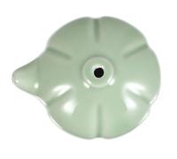 MINAOLULUS Gotero de Tinta de Cerámica Verde para Caligrafía China, Recipiente de Agua Pintado a Mano, Accesorio Creativo Multifuncional para Pintura y Arte Oriental, Suministro Práctico