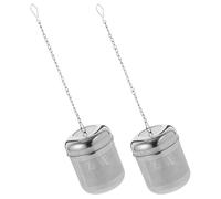 MINAOLULUS Infusores de Té de Acero Inoxidable 2piezas Cadena para Filtrar Especias y Condimentos, Colador de Condimentos para Cocinar y Uso Diario