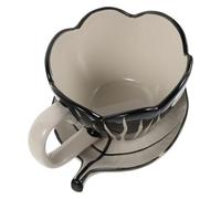 MINAOLULUS Juego de Taza y Platillo de Café de Cerámica 11 Oz 320 Ml
